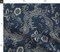 Indigo Floral Folk Art Traditional Vintage Vines Indigo Batik Custom Printed Fabric by Spoonflower Various Fabrics by the Yard or Fat Quarter